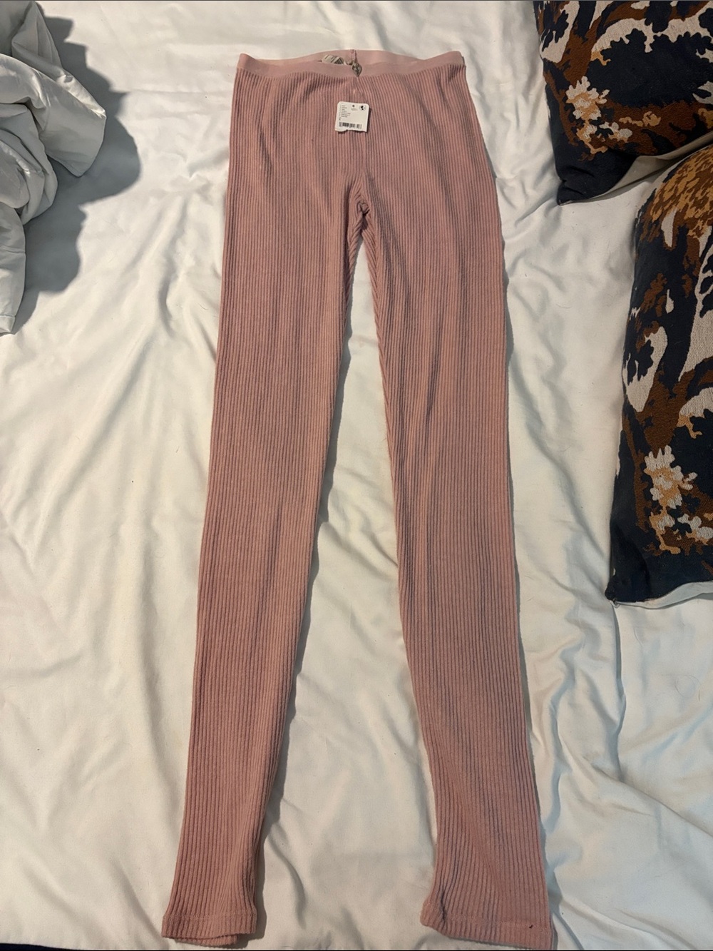 Free people Ribbed Pink Leggings